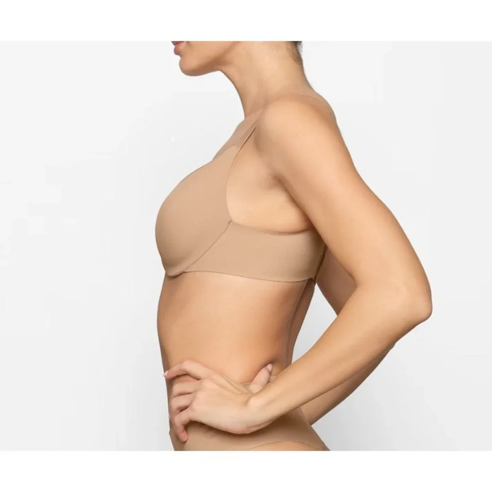 Skims Smoothing Intimates Unlined full Coverage Bra, Clay,‎ 34D - Picture 4 of 5